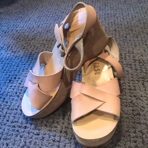 Kork Ease Wedges Natural Leather Size 9